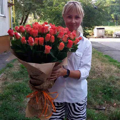 Фотографія доставленого букета 51 троянда “Вау”