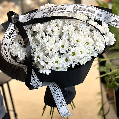 Фото товара 100 ромашок на похорон у Надвірній